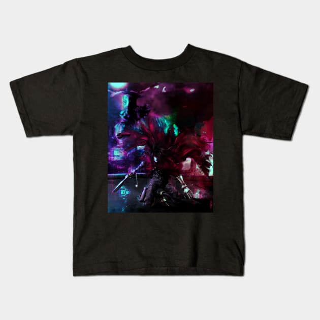 Vincent Valentine Kids T-Shirt by Saoghal